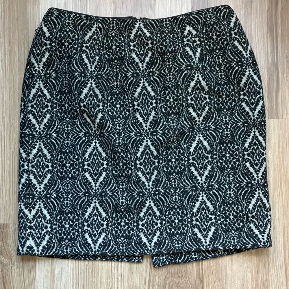 Talbots Woman Petite Patterned Pencil Skirt
